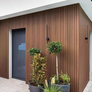 Revêtement mural en composite <span class=keywords><strong>bois</strong></span>-plastique (WPC) imperméable, carré, creux, best-seller, <span class=keywords><strong>pour</strong></span> appartements et bureaux - Product Image 1