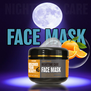 Masque de nuit à l'orange douce pour tous types de peaux, réparateur nourrissant de haute qualité, renforce la barrière cutanée, retient l'humidité, convient aux peaux sensibles - Product Image 6