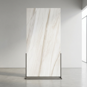 Limod Italian Marble Sintered Stone Porcelain Slabs 1600x3200mm Anti-Slip Silk White High Gloss Finish for Wall & Floor - Product Image 2