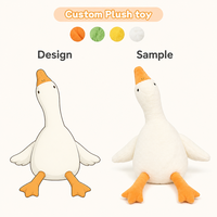 Fabricant de jouets en peluche, figurines douces et câlines, grande poupée compagnon en forme d'oie blanche, jouets en gros pour enfants, cadeaux de vacances pour enfants.