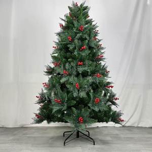 Hot Sale High Quantity PVC Mixed Series Red Fruit Encryption Simulation Site Decoration Artificial <b>Christmas</b> Tree - Product Image 1