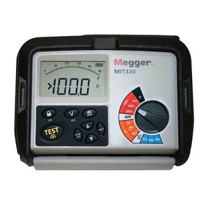 เครื่องทดสอบฉนวนและความต่อเนื่อง Megger MIT330, 250V, 500V, 1000V - Product Image 1