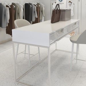Piastrelle in Ceramica Metallica Smaltata Effetto Terrazzo Bianco Moderno <span class=keywords><strong>Mirabella</strong></span>, Imitazione Pietra Resistente agli Acidi per Zone Pranzo - Product Image 5