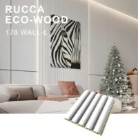 RUCCA-revestimiento de madera de grano para pared, decoración del hogar, Panel Wpc ignífugo, compuesto de madera y plástico