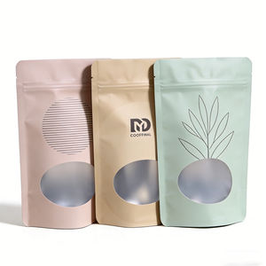 Bolsa Doypack Personalizada con Cierre, <span class=keywords><strong>para</strong></span> Palomitas, Café, Té, Bocadillos, en PET+VMPET+PE, con Ventana Transparente Mate, <span class=keywords><strong>para</strong></span> Uso Doméstico - Product Image 1