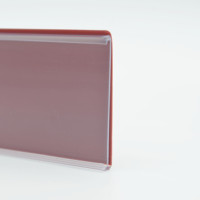 Plastique Pvc auto-adhésif plat magasin extrudé bande de données supermarché prix porte-étiquette étagère étiquette de prix porte-billet