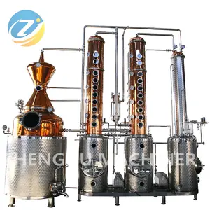 Distillateur à alcool de style ZJ 500l, 20 l, équipement pour le whisky, la vodka, la cognac et la cognac