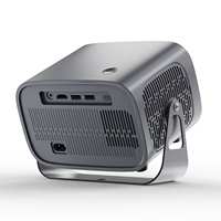 Projecteur VEVSHAO à bas prix, Android 11, A12, mise au point automatique, 350 lumens ANSI, mini LCD, prise en charge 4K, haut-parleurs intégrés avec support