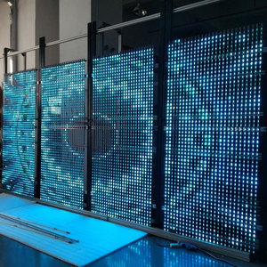 Pantalla LED Transparente de Alta Luminosidad para Cortinas Inteligentes, Pantalla LED Profesional Delgada para Publicidad en Exteriores - Product Image 6