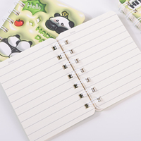 Carnet à spirale en gros, motif panda géant mignon, couverture à effet visuel 3D simulé, pages intérieures lignées horizontales, bloc-notes
