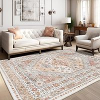Tapis lavables antidérapants résistants aux taches Vintage grands tapis salon grand pour la décoration intérieure