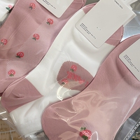Chaussettes basses en coton et maille respirantes pour femmes, idéales pour l'été et le printemps, usage quotidien