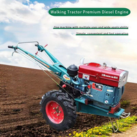Tracteur agricole multifonctionnel avec accessoires, motoculteur portatif 8HP 10HP 12HP 15HP 18HP 20HP 22HP