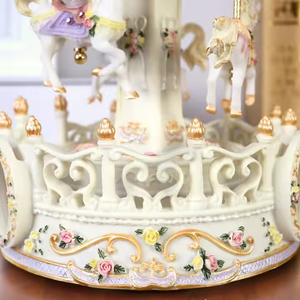 Levage Sky City Carrousel Résine Décoration Clockwork Enfants Jouet Articles Cadeaux Boîte À Musique Personnalisée <span class=keywords><strong>Chanson</strong></span> - Product Image 4