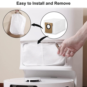 Paquete de 10 bolsas de repuesto para aspiradora Xiao-<span class=keywords><strong>mi</strong></span> X10 Dreame L10s de gran capacidad de 2,5 L, fuente de alimentación Manual - Product Image 4