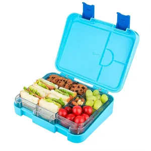 儿童防漏可重复使用午餐盒BPA免费升级幼儿学校午餐盒日本可拆卸食品便当盒