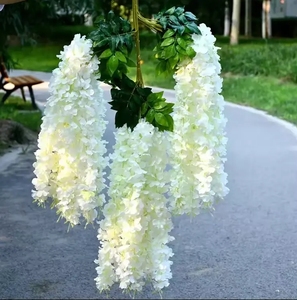 Nhà sản xuất bán buôn lụa cây nho Garland nhân tạo Wisteria treo hoa cho Wedding & trang trí nội thất cho Giáng sinh - Product Image 1