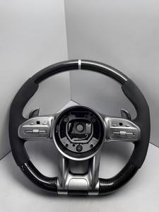 Volant en fibre de carbone forgé pour <span class=keywords><strong>Mercedes</strong></span> <span class=keywords><strong>Benz</strong></span> <span class=keywords><strong>Amg</strong></span> Classe <span class=keywords><strong>E</strong></span> W212 W213 Cla C117 <span class=keywords><strong>250</strong></span> 200 C118 Clk W209 Classe <span class=keywords><strong>A</strong></span> W177 A200 - Product Image 3