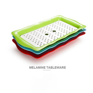 Plato de servicio de bola de masa hervida de plástico de melamina para restaurante - Product Image 5