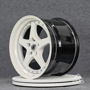 722รถยนต์ปลอม18-20นิ้ว<span class=keywords><strong>5</strong></span>พูดแข่งเว้า5X112 5X114.3 5X120ขอบสีดำและสีขาวสำหรับ Audi Q7 Q8 Porsche Cayenne - Product Image 2