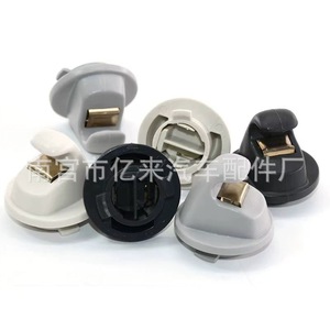 Volkswagen Sun Visor Clip <b>Bracket</b> 5G0857561B <b>Black</b> Beige Gray Easy Install Instrument Panel Fit - Product Image 4