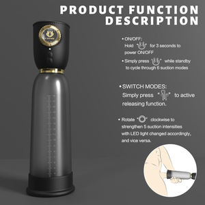 Oferta Especial: Masajeador de Próstata Automático con 5 Frecuencias de Succión y Rotación, Bomba de Vacío para Agrandamiento Masculino, Cuidado Corporal Masculino, Copa de Succión - Product Image 4