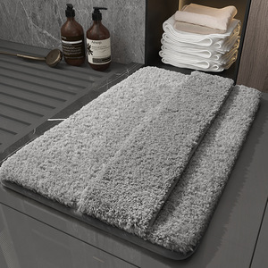 Tapis de bain en mousse à mémoire de forme Tapis de bain absorbant l'eau et antidérapant Tapis de bain effaçable au dos - Product Image 4