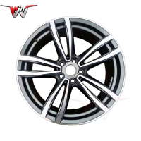 Nuevas llantas de aleación forjadas/conformadas por flujo de 19 pulgadas 5x112 para Serie 7/E46/E90/E92 8.5/9.5J escalonadas 25mm Gunmetal/Negro Wire Wheels