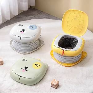 Inodoro Portátil Plegable para Niños, para Viajes, Campamentos, Uso en Automóviles, Fácil Instalación, Diseño Moderno, Gris, Rosa, Verde, Amarillo - Product Image 5