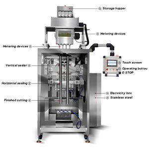 Machine d'emballage entièrement automatique multi-voies pour poudre de remplacement de repas nutritionnel, fibres alimentaires et probiotiques, en film/papier - Product Image 3