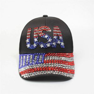 Casquette de baseball ajustable en jean avec strass et motif lettres, style cowboy, protection solaire, vente en gros - Product Image 2