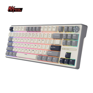 Clavier mécanique filaire RK R87Pro RK <span class=keywords><strong>ROYAL</strong></span> <span class=keywords><strong>KLUDGE</strong></span> 80% DIY Hotswap avec touches PBT Colorblock Teclado Mecanico - Product Image 2