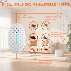 Chất lượng cao xách tay thân thiện với môi trường vô hại homeheld sâu bệnh siêu âm Repeller hiệu quả cho những con chuột kiến lỗi - Product Image 5