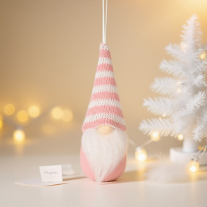 Exquisite Knitted Woolen Forest People GNOMES Soft Small Faceless Doll <b>Christmas</b> Tree <b>Decoration</b> Pendant Factory Wholesale - Product Image 3