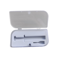 Boîte de rangement en plastique transparente personnalisable, mousse EVA blanche pré-découpée pour le rangement des seringues