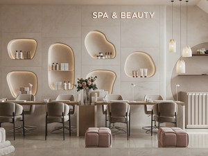 OEM Beauty Salon Display Shelf & Counter | One-Stop Hair Salon Interior Decoration for Spa Shop Fitting - Product Image 3
