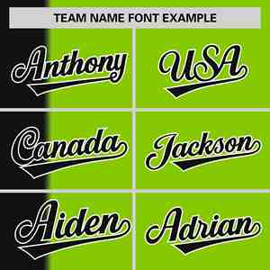 Maillot de softball personnalisé noir et vert néon à rayures dégradées, authentique, à deux boutons, tendance - Product Image 4