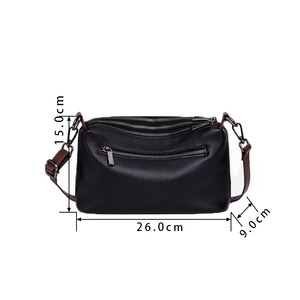Sac à bandoulière ZENOS élégant en cuir véritable avec texture cuir, design tendance à motif floral, sac de transport sous le bras pour les trajets quotidiens - Product Image 5