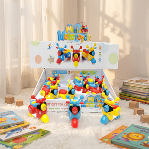 Mini Moto Scooter 3D Puzzle Jouet en Plastique Jeu d'Assemblage Mobile Ensemble Cadeau Coloré pour Enfants - Product Image 3