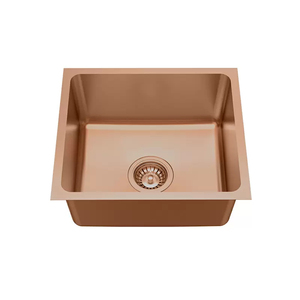 Fregadero de cocina utilitario de barra, cuadrado, mini, de un solo tazón, bajo encimera, de acero inoxidable SUS304 cepillado, antihuellas, de gran profundidad y diseño personalizado - Product Image 4