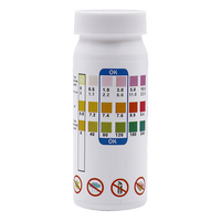Bandelettes de test pour piscine et spa à 3 paramètres, kit de test précis pour le brome, le chlore libre, l'alcalinité totale et le pH