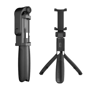 Pemegang Tripod Lipat Tongkat Selfie Ponsel Terlaris Murah dengan Remote Control Nirkabel