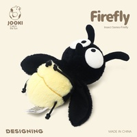 Peluche Luciole Amusante, Adorable Poupée Insecte, Coussin de Sommeil avec Rembourrage en Polyester et Coton PP, Idéal Cadeau d'Anniversaire pour Femme