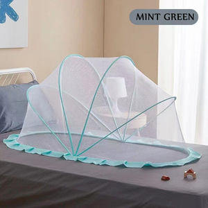 Moustiquaire pour lit de bébé moustiquaire portable pliable densifiée pour bébé Installation de yourte pour enfants Moustiquaire d'ombrage gratuite - Product Image 5