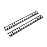Glissières télescopiques silencieuses robustes à roulement à billes de 53 mm, capacité 120 kg, pour rallonges de table, meubles, tiroirs de salle à manger, extérieur et cuisine