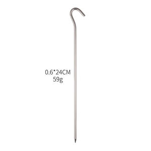 Han Sijia – piquet de tente en acier inoxydable, 0,5x21 cm, 37 g, pour camping en plein air, clous de sol, utilisation toutes saisons - Product Image 4