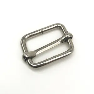 25mm High Quality Nickle Plated Iron Tri Glide Slider Buckle Hardware Rigging Adjustable Buckle For Bag Strap Sports Equipment