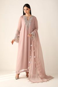Costume shalwar kameez pakistanais moderne pour femmes, vêtements ethniques, dentelle en cristal, broderie à la main, longueur au sol - Product Image 4