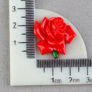 ดอกไม้เรซินขัดหลังแบนอุปกรณ์ตกแต่งแบบทำมือ - Product Image 4