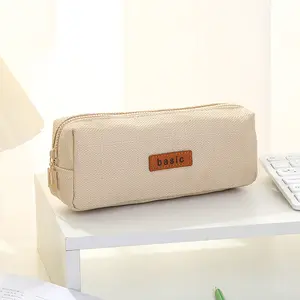 Soododo XDBD0002 Student pencil bag creative stationery zipper pencil box stationery bag Cotton and hemp pencil case